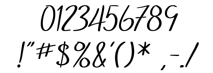 SF Foxboro Script Font OTHER CHARS