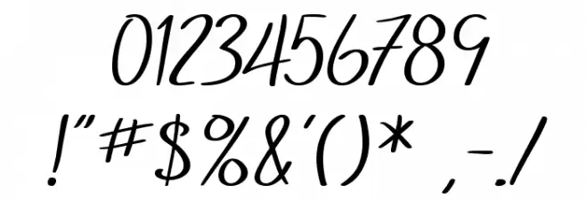 SF Foxboro Script Font OTHER CHARS