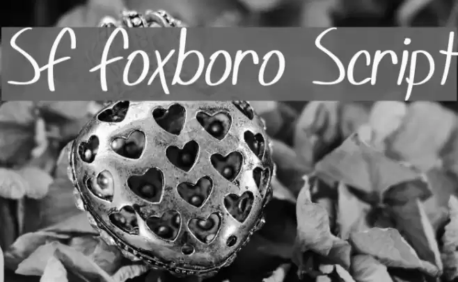 SF Foxboro Script Font examples