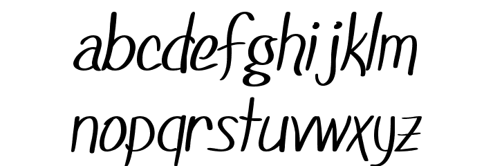 SF Foxboro Script Font LOWERCASE
