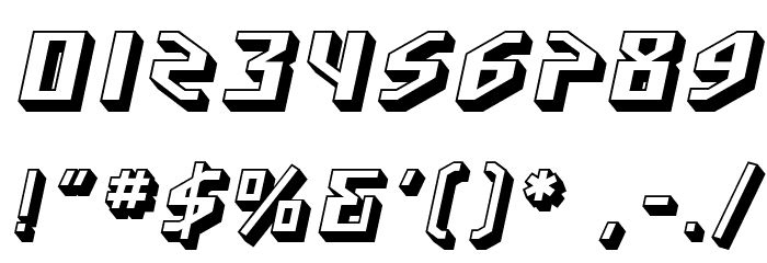 SF Funk Master Oblique Font OTHER CHARS
