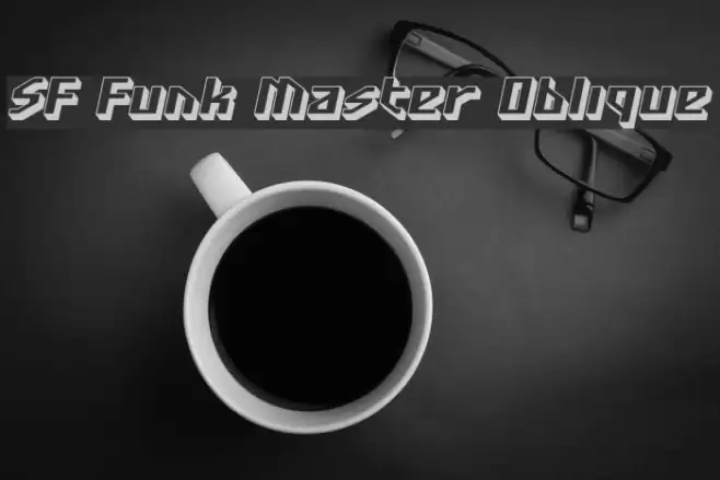 SF Funk Master Oblique Font examples
