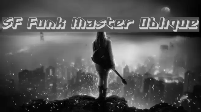 SF Funk Master Oblique Font examples