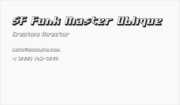 SF Funk Master Oblique Business Card