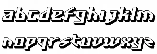 SF Funk Master Oblique 字体 小写