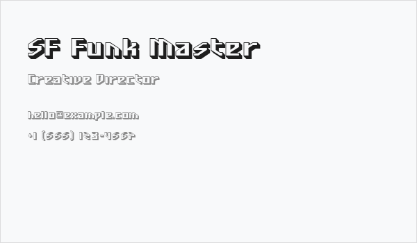 SF Funk Master Business Card