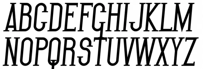SF Gothican Bold Italic Шрифта ВЕРХНИЙ