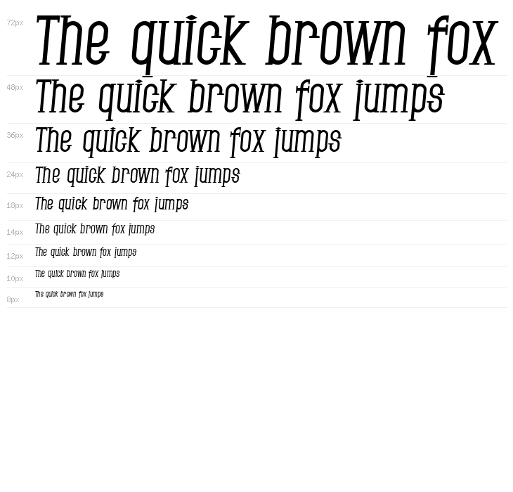 SF Gothican Bold Italic Waterfall