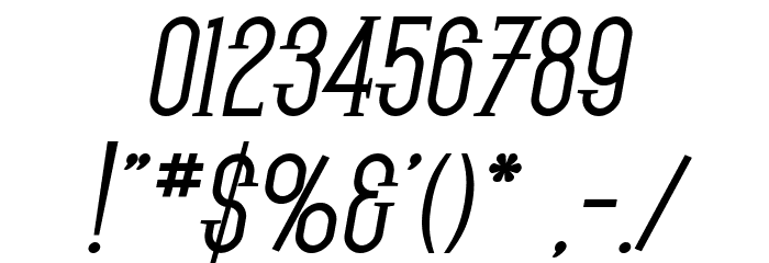SF Gothican Bold Oblique Font OTHER CHARS