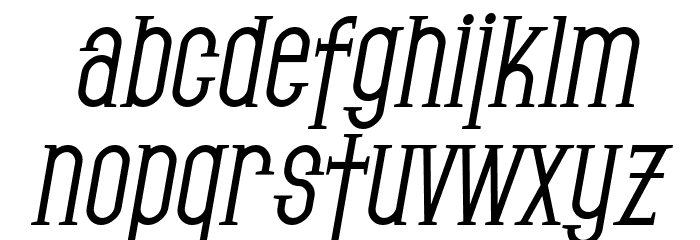 SF Gothican Bold Oblique Font LOWERCASE