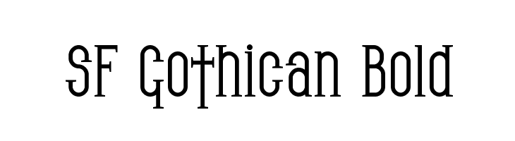 SF Gothican Bold フォント