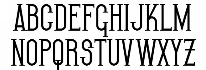 SF Gothican Bold Schriftart Groß