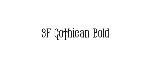 SF Gothican Bold Logo