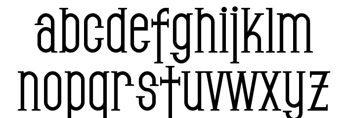 SF Gothican Bold フォント 小文字