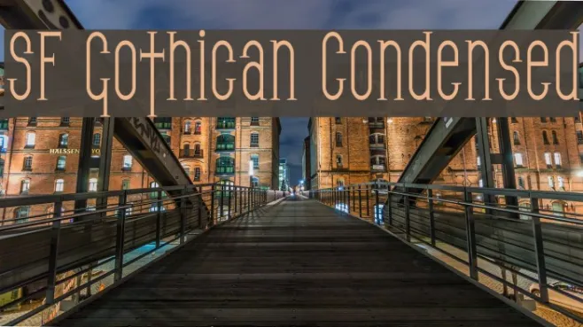 SF Gothican Condensed Example 2