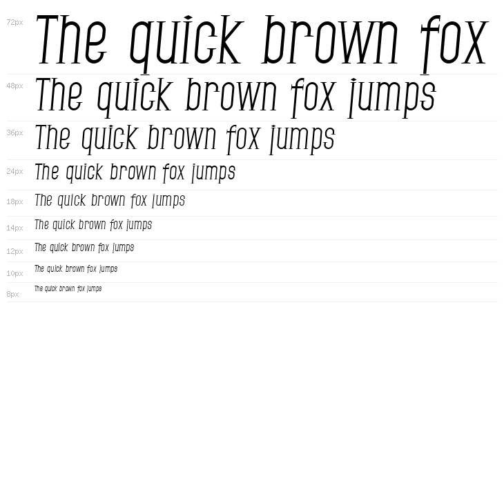 SF Gothican Italic Waterfall