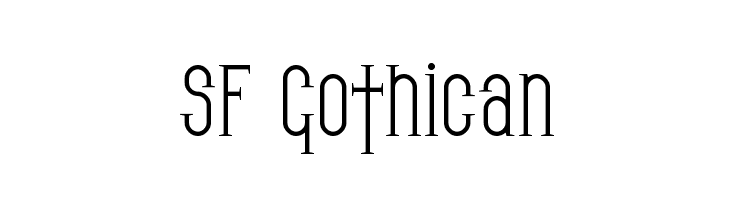 SF Gothican Font