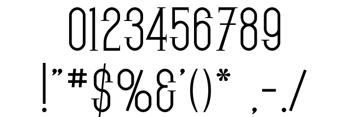 SF Gothican Font OTHER CHARS