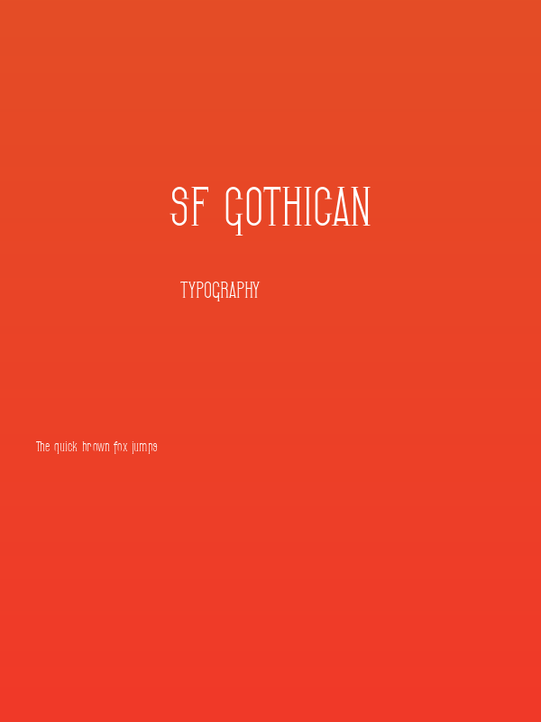 SF Gothican Poster