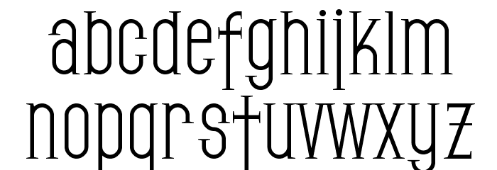 SF Gothican Font LOWERCASE