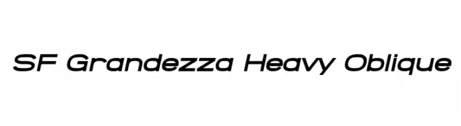 SF Grandezza Heavy Oblique  नि: शुल्क फ़ॉन्ट्स डाउनलोड