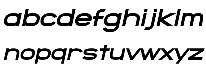 SF Grandezza Heavy Oblique Font LOWERCASE