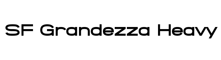 SF Grandezza Heavy Font