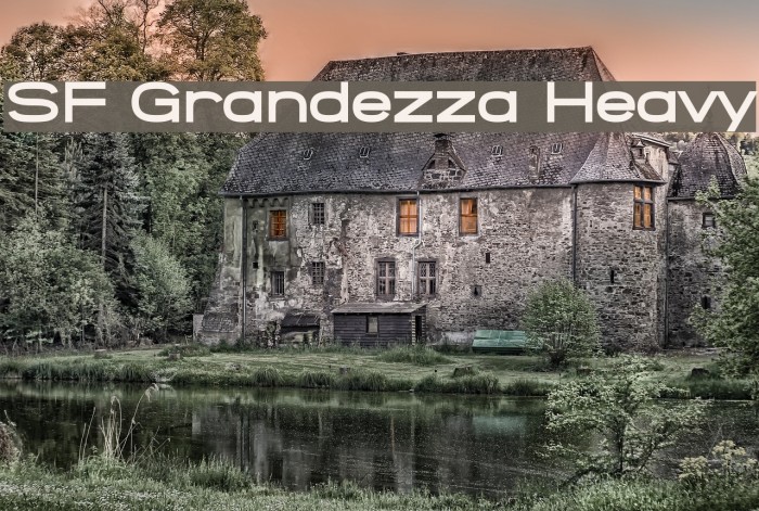 SF Grandezza Heavy Font examples