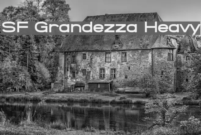 SF Grandezza Heavy फ़ॉन्ट examples