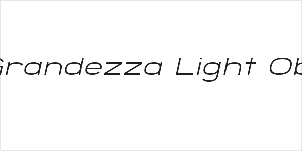 SF Grandezza Light Oblique Logo