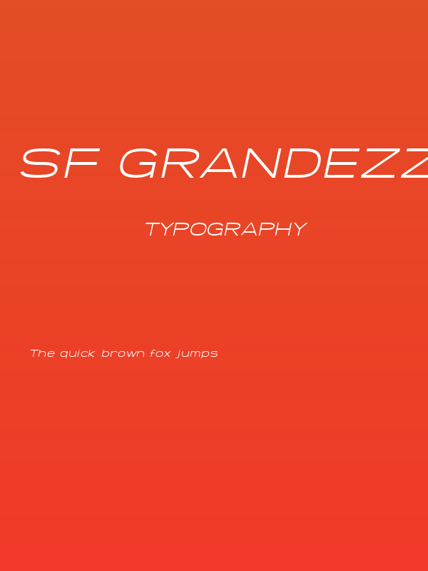 SF Grandezza Light Oblique Poster
