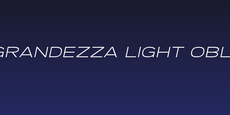 SF Grandezza Light Oblique Social Header