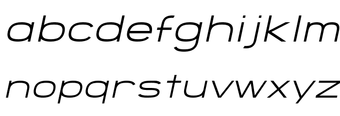SF Grandezza Light Oblique Font LOWERCASE