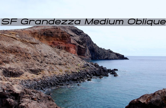 SF Grandezza Medium Oblique Font examples