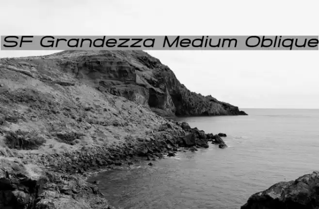 SF Grandezza Medium Oblique フォント examples