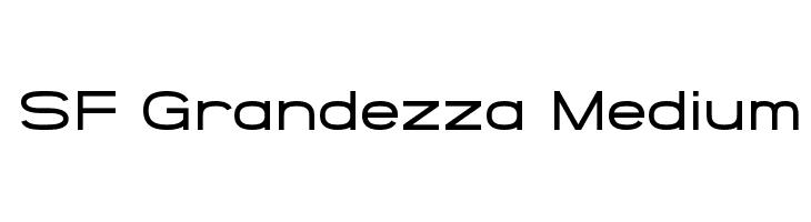 SF Grandezza Medium Font