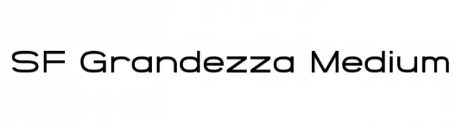 SF Grandezza Medium  フリーフォントのダウンロード