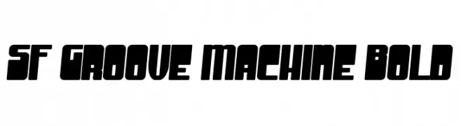 SF Groove Machine Bold  フリーフォントのダウンロード