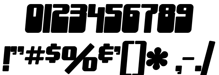 SF Groove Machine Bold Font OTHER CHARS