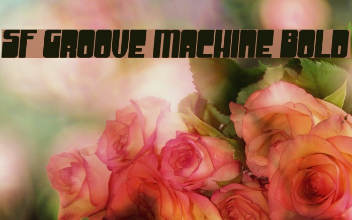 SF Groove Machine Bold Font examples