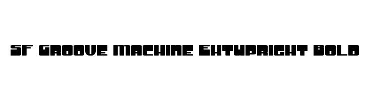 SF Groove Machine ExtUpright Bold  font caratteri gratis