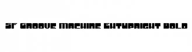 SF Groove Machine ExtUpright Bold  नि: शुल्क फ़ॉन्ट्स डाउनलोड