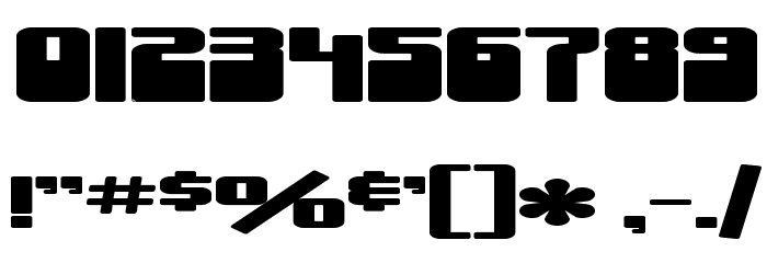 SF Groove Machine ExtUpright Bold Font OTHER CHARS