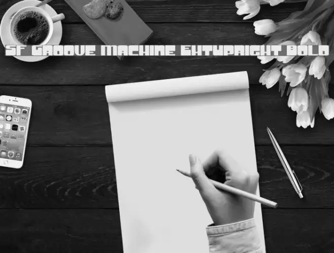 SF Groove Machine ExtUpright Bold Schriftart examples