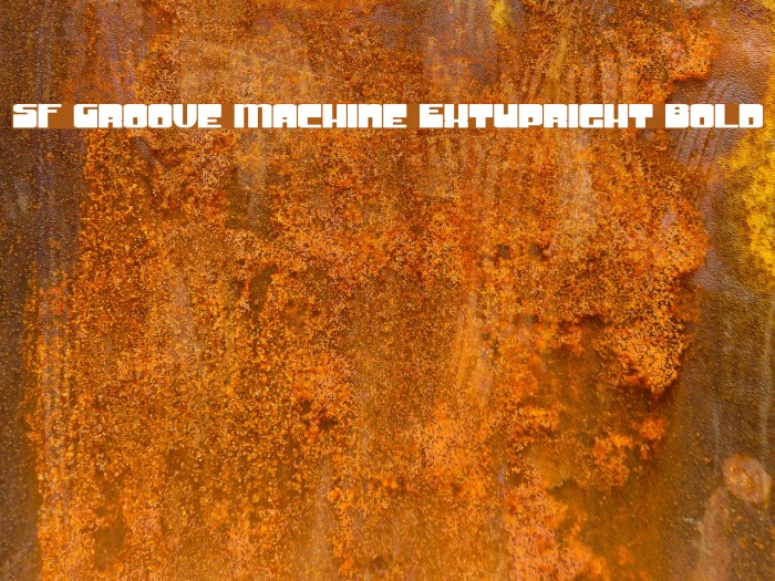 SF Groove Machine ExtUpright Bold Font examples