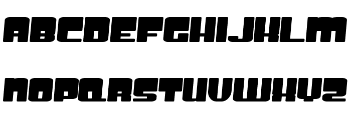 SF Groove Machine Extended Bold Caratteri MINUSCOLO