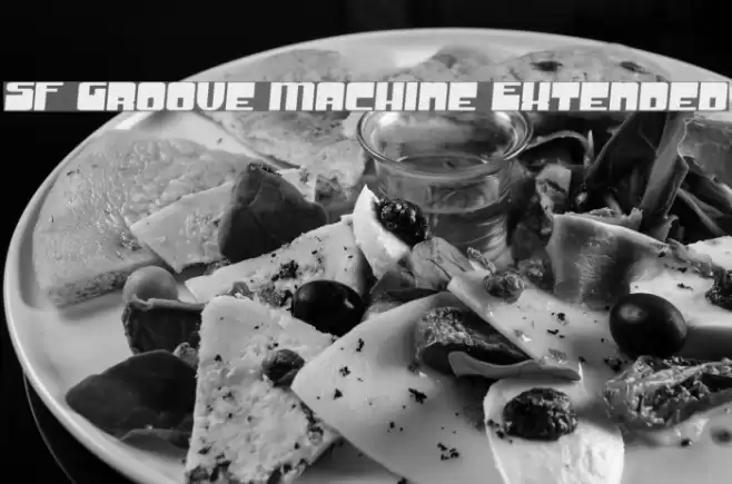 SF Groove Machine Extended Font examples