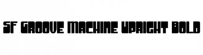 SF Groove Machine Upright Bold  नि: शुल्क फ़ॉन्ट्स डाउनलोड
