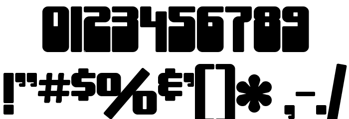 SF Groove Machine Upright Bold フォント その他の文字