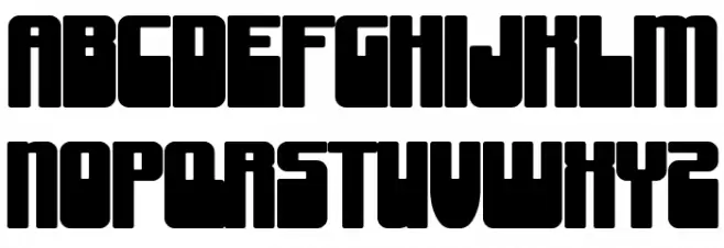SF Groove Machine Upright Bold خط أحرف كبيرة